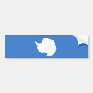 Vorgeschlagene Flagge der Antarktis (von Graham Ba Autoaufkleber