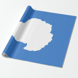 Vorgeschlagene Flagge der Antarktis (von Graham Ba Geschenkpapier