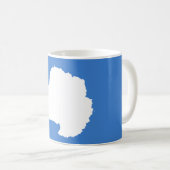 Vorgeschlagene Flagge der Antarktis (von Graham Ba Kaffeetasse (VorderseiteRechts)