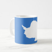Vorgeschlagene Flagge der Antarktis (von Graham Ba Kaffeetasse (Vorderseite Links)