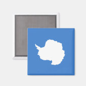 Vorgeschlagene Flagge der Antarktis (von Graham Ba Magnet (Vorderseite/Rückseite)