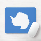 Vorgeschlagene Flagge der Antarktis (von Graham Ba Mousepad (Mit Mouse)