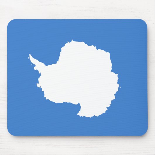 Vorgeschlagene Flagge der Antarktis (von Graham Ba Mousepad (Vorne)