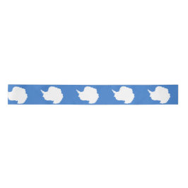 Vorgeschlagene Flagge der Antarktis (von Graham Ba Satinband