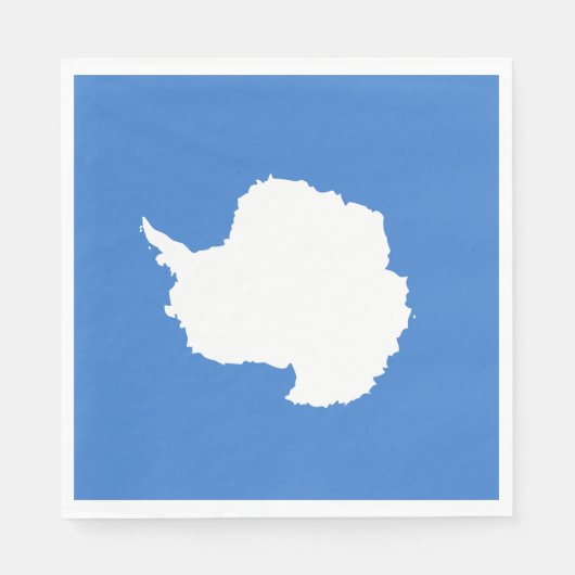 Vorgeschlagene Flagge der Antarktis (von Graham Ba Serviette (Vorderseite)
