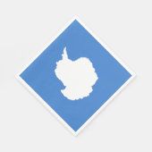 Vorgeschlagene Flagge der Antarktis (von Graham Ba Serviette (Ecke)