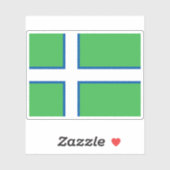 Vorgeschlagene Flagge Grönlands (1973) Aufkleber (Blatt)