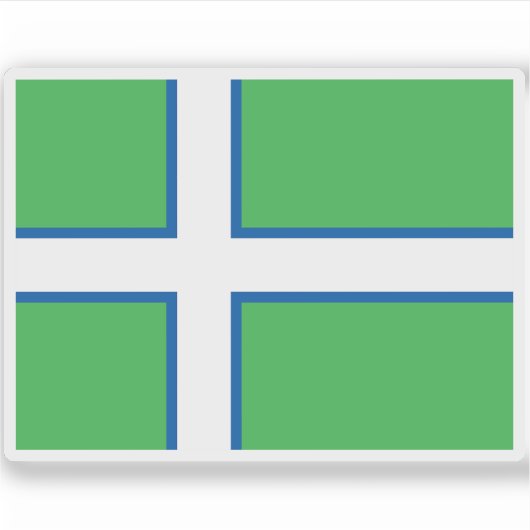 Vorgeschlagene Flagge Grönlands (1973) Aufkleber (Vorderseite)