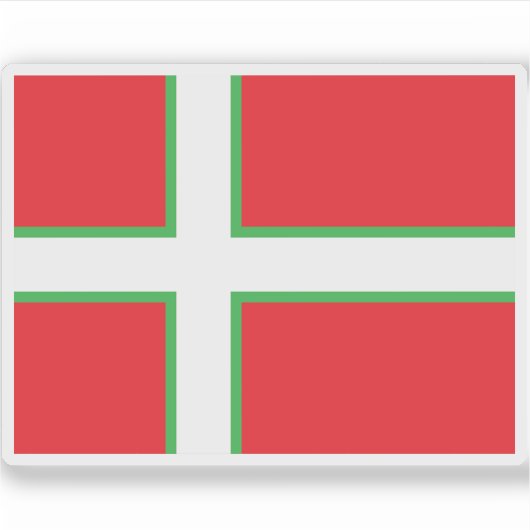 Vorgeschlagene Flagge Grönlands (1974) Aufkleber (Vorderseite)