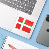 Vorgeschlagene Flagge Grönlands (1974) Aufkleber (Laptop mit iPhone)