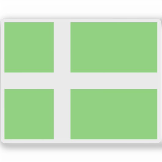 Vorgeschlagene Flagge Grönlands (1984) Aufkleber (Vorderseite)