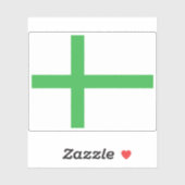 Vorgeschlagene Flagge Grönlands (1991) Aufkleber (Blatt)