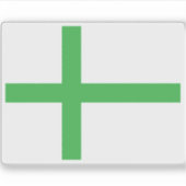 Vorgeschlagene Flagge Grönlands (1991) Aufkleber (Vorderseite)