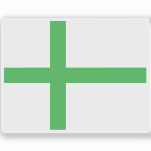 Vorgeschlagene Flagge Grönlands (1991) Aufkleber (Vorderseite)