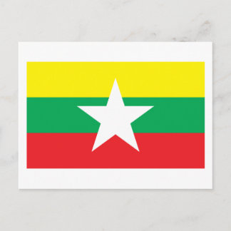 Vorgeschlagene Flagge Myanmars 2007 Postkarte