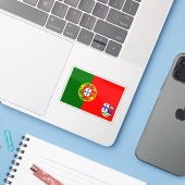 Vorgeschlagene portugiesische Flagge Angolas (1965 Aufkleber (Laptop mit iPhone)