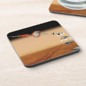 Vorgeschlagene Rückführungsmission der Mars. Getränkeuntersetzer (Linke Seite)