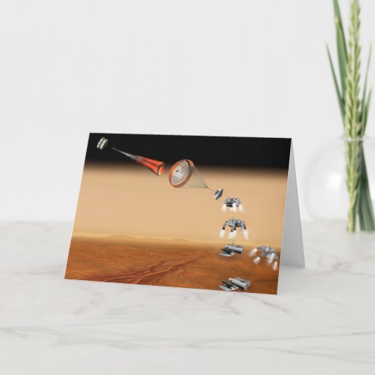 Vorgeschlagene Rückführungsmission der Mars. Karte (Vorderseite)