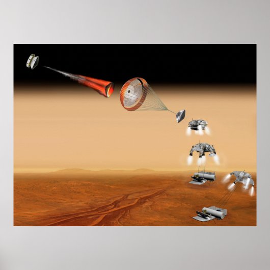 Vorgeschlagene Rückführungsmission der Mars. Poster (Vorne)