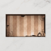 Vorgeschlagene Steampunk Goth Business Card Visitenkarte (Rückseite)