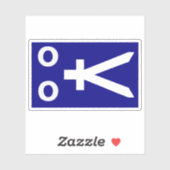 Vorgesehene Flagge der Republik Zamboanga Aufkleber (Blatt)