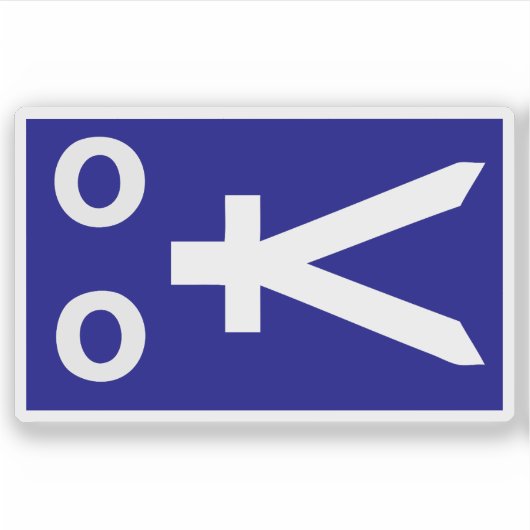 Vorgesehene Flagge der Republik Zamboanga Aufkleber (Vorderseite)