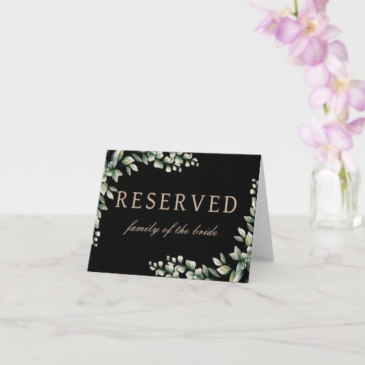 Vorgesehenes Hochzeitstisch-Zeichen Mutter der Bra Karte (Orchidee)