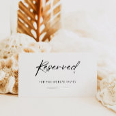 Vorgesehenes Zeichen, Minimalistisch vorbehaltenes Begleitkarte