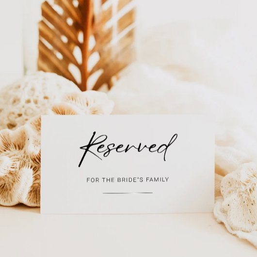 Vorgesehenes Zeichen, Minimalistisch vorbehaltenes Begleitkarte