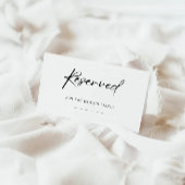 Vorgesehenes Zeichen, Minimalistisch vorbehaltenes Begleitkarte