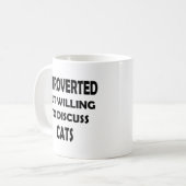 Vorgestellt, aber Katzen sind immer ein Thema - lu Kaffeetasse (Vorderseite Links)