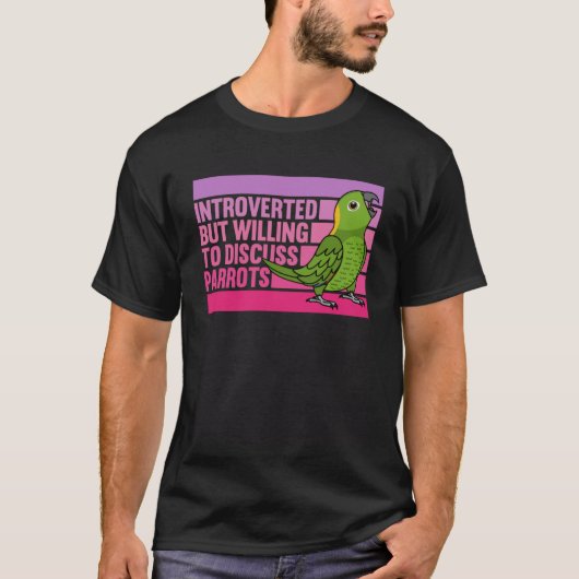 Vorgestellt, aber Papageien Gelbnackter Amazonas T-Shirt (Vorderseite)