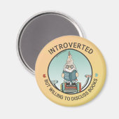 Vorgestellt, aber willens, Bücher zu diskutieren Magnet (Vorderseite/Rückseite)