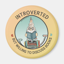 Vorgestellt, aber willens, Bücher zu diskutieren Magnet