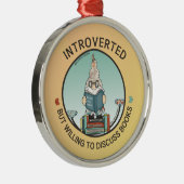 Vorgestellt, aber willens, Bücher zu diskutieren Ornament Aus Metall (Rechts)