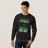 Vorgestellt, aber willens, Disc Golf Disc zu disku Sweatshirt (Vorne ganz)