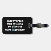 Vorgestellt, aber willens, Kartographie zu diskuti Gepäckanhänger (Rückseite horizontal)