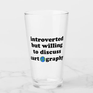 Vorgestellt, aber willens, Kartographie zu diskuti Glas