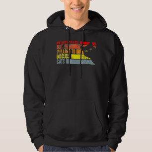 Vorgestellt, aber willens, Katzen Coole Haustiere Hoodie