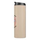 Vorgestellt, aber willens, Katzen zu diskutieren - Thermosbecher (Nach rechts gedreht)