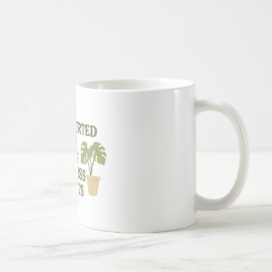 Vorgestellt, aber willens, Pflanze zu diskutieren Kaffeetasse