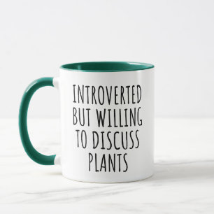 Vorgestellt, aber willens, Pflanze zu diskutieren Tasse