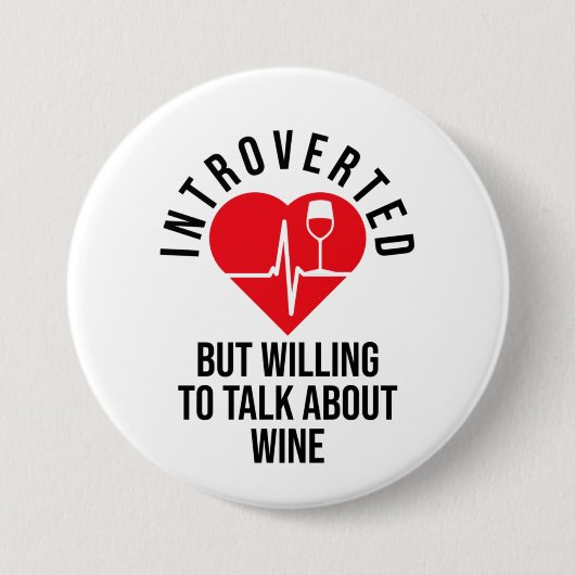 Vorgestellt, aber willens, über den Weinknopf zu s Button (Vorderseite)