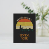 Vorgestellt, aber willens, über Fischerei zu disku Postkarte (Stehend Vorderseite)