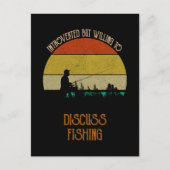 Vorgestellt, aber willens, über Fischerei zu disku Postkarte (Vorderseite)