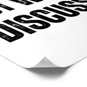 Vorgestellt, aber willens, über Vögel zu diskutier Poster (Ecke)