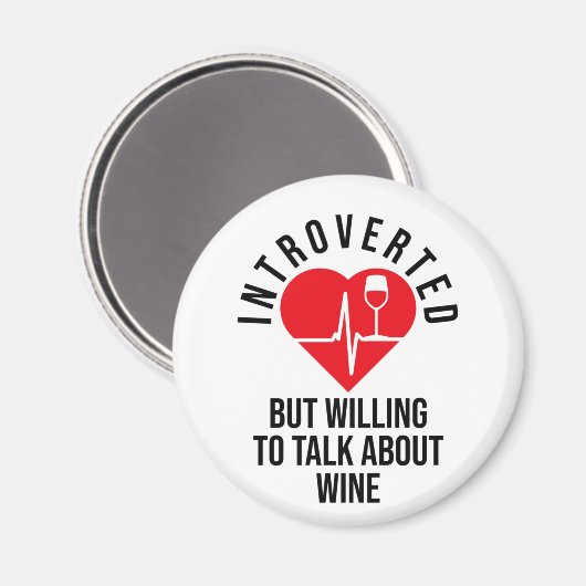 Vorgestellt, aber willens, über Wine Magnet zu spr (Vorderseite/Rückseite)