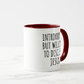 Vorgestellt, aber willens zu diskutieren Jesus Fun Tasse (VorderseiteRechts)