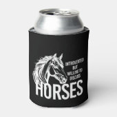 Vorgestellt, aber willens zu diskutieren Pferde lu Dosenkühler (Kanne Vorderseite)