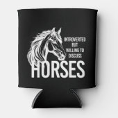 Vorgestellt, aber willens zu diskutieren Pferde lu Dosenkühler (Vorderseite)